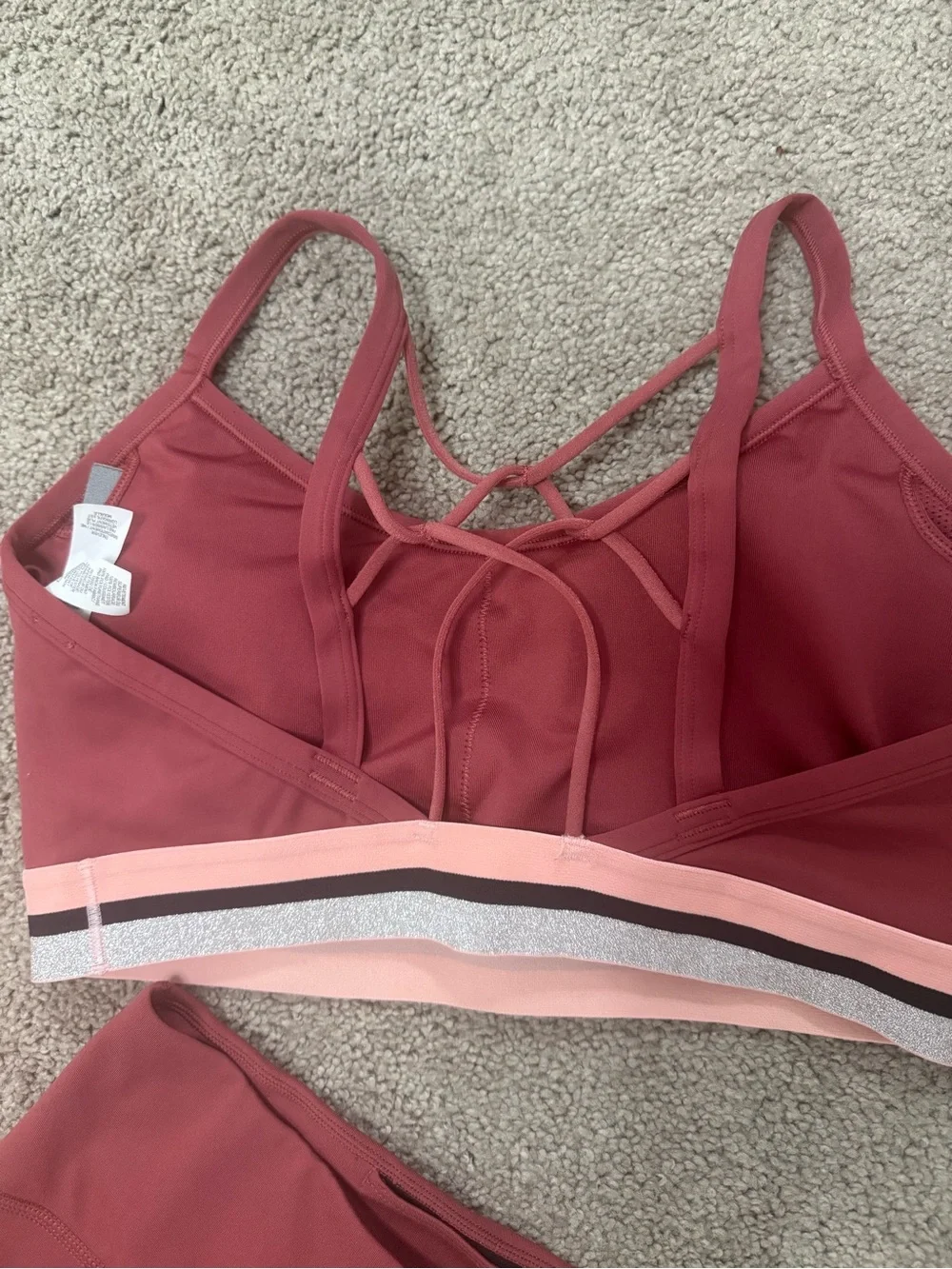 Womens Nike Sz M Hooded Windbreaker, leggings, sport bra